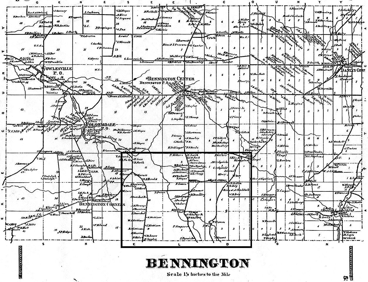 Bennington Map