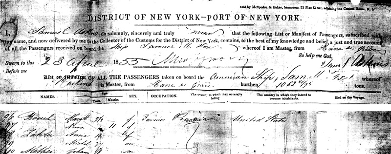 Passenger List