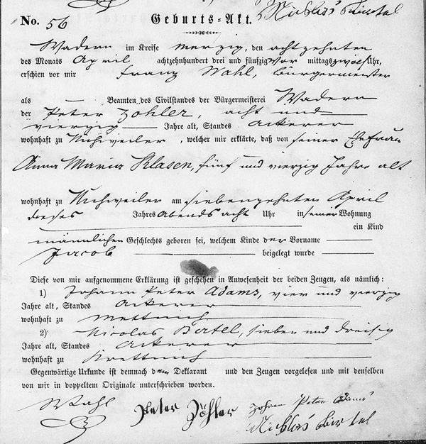 Baptismal Record