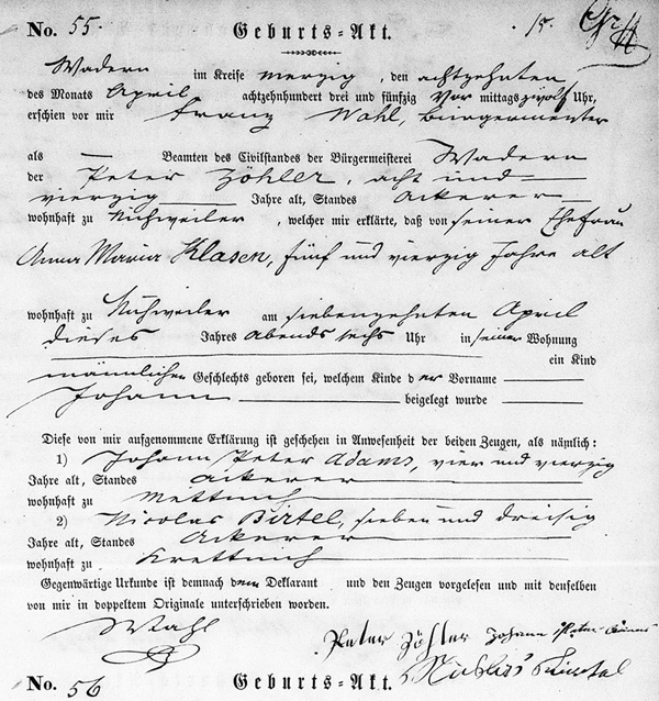 Birth Record